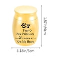 thumbnail image 3 of Urne pour Animaux Pot Commémoratif Chats Chien Produits Funéraires Urne en Alliage Scellée, 3 of 6