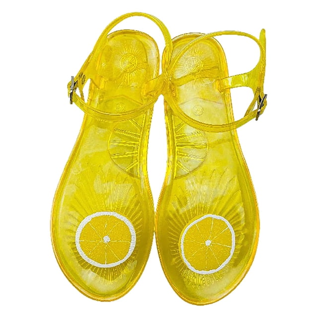 Kcodviy Fabricant de Chaussures pour Femmes Sandales de Marche Transparentes Femmes Chaussures Jelly Confort Femmes Sandales Plates de Randonnée Femmes Pantoufles Pantoufles d'Été Plage Sandales de Designer pour Femmes Jelly