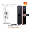 thumbnail image 2 of Door Lock, Tuya Smart Door Lock Digital Electronic Lock With Smart Card/password/key Unlock/USB Emerncy Charging ,Easy to Install, 2 of 7