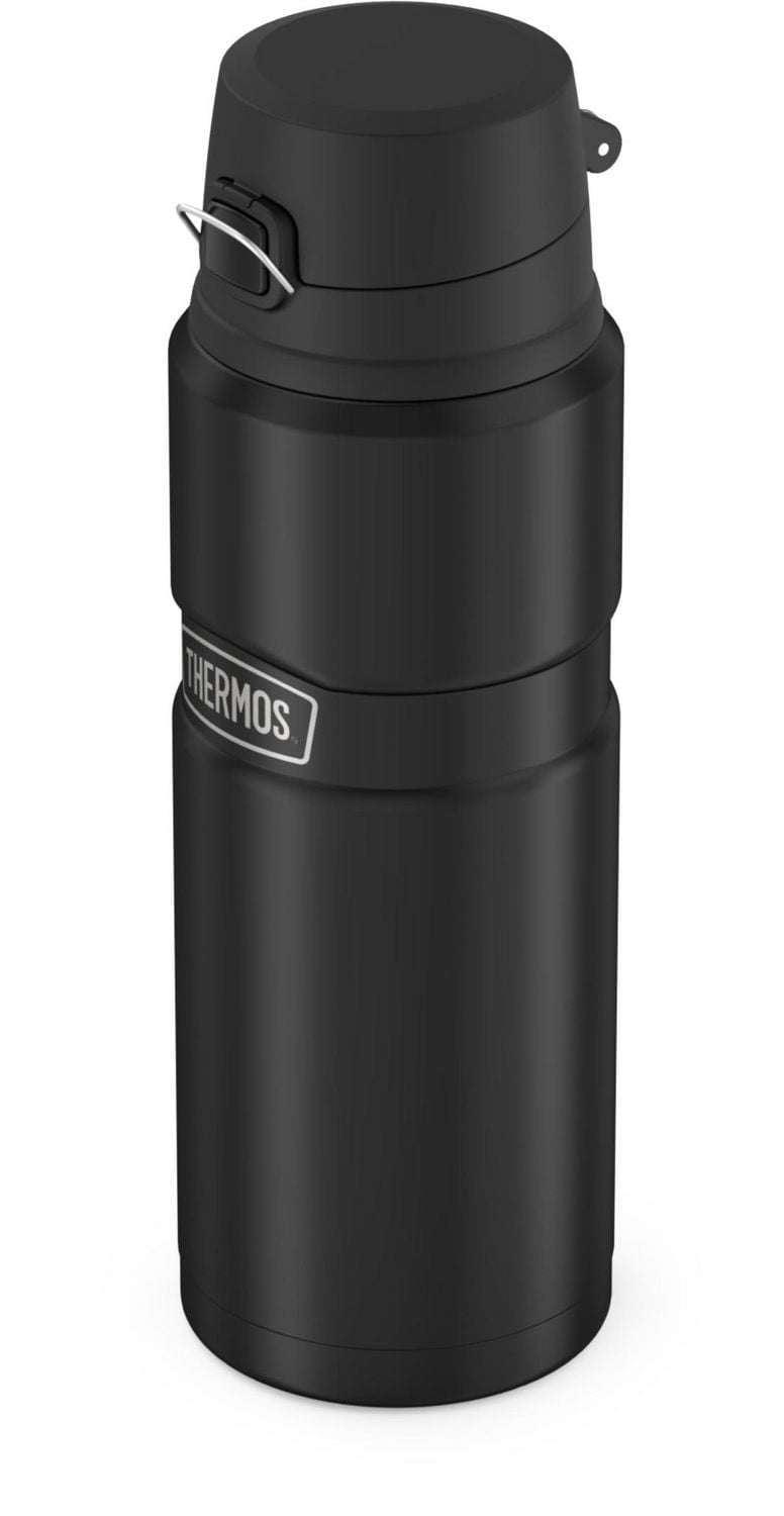 Thermos Vacuum Insulated Stainless Steel 24 oz Beverage Bottle, Black