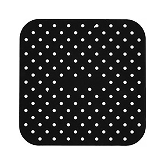 WIFKLSIIPG Tapis Isolant Rond Carré pour la Maison avec Trous, Antiadhésif, Silicone de Qualité Alimentaire, Tapis de Cuisson pour Friteuse à Air Chaud