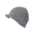 thumbnail image 1 of Nouveau Bonnet à Revers Gris Chiné avec Visière, 1 of 1