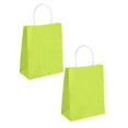 thumbnail image 1 of Oleegame 2PC 4Pcs Hand Paper Bag Kraft Paper Bag Packing Gift Bag Colorful Shopping Bag Green, 1 of 3