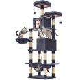 thumbnail image 1 of BestHome Multi-Level Cat Tree & Condo – Sturdy Climbing Tower with Sisal Scratching Posts & Interactive Toys, 81inch, Gray, 1 of 5