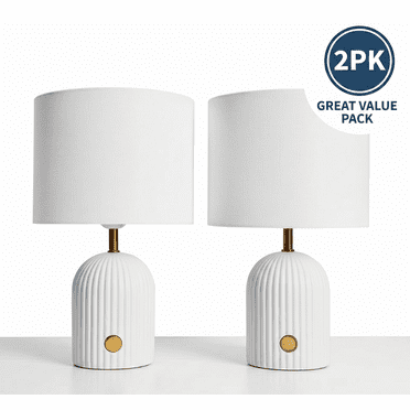 Anko 2pk Rowie Touch Lamp, Ceramic