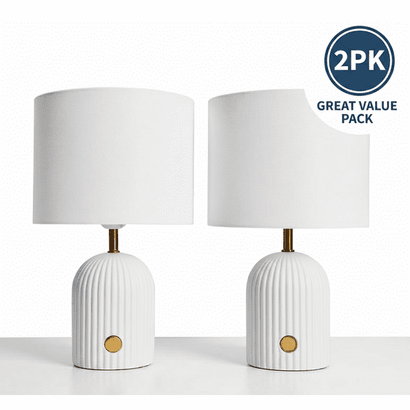 Anko 2pk Rowie Touch Lamp, Ceramic