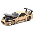 thumbnail image 2 of Toyota Supra « Top Secret » GT300 RD (Drive Drive) Or Métallique avec Capot en Carbone Voiture Miniature Moulée sous Pression 1/64 par Pop Race, 2 of 6