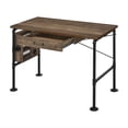 thumbnail image 3 of ACME Furniture Endang Industrial Metal Writing Desk with Drawer, Oak/Black, 3 of 7