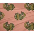 thumbnail image 4 of oneOone Polyester Lycra Fabric Fish Block Print Fabric By Yard 56 Inch Wide, 4 of 4