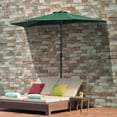 thumbnail image 2 of Outsunny Parasol Demi-Parasol de Patio 9,8 Pi Pare-Soleil, Manivelle, Vert, 2 of 10