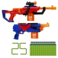 thumbnail image 2 of Adventure Force Arsenal Value Set, 2-Blaster Pack with Clip-Fed Rifle and Revolver Blaster, includes 25 Accu-Blast Foam Darts, Scope, 8-Dart Clip & Flip Clip, Fun for indoor and outdoor play, Ages 8+, 2 of 8