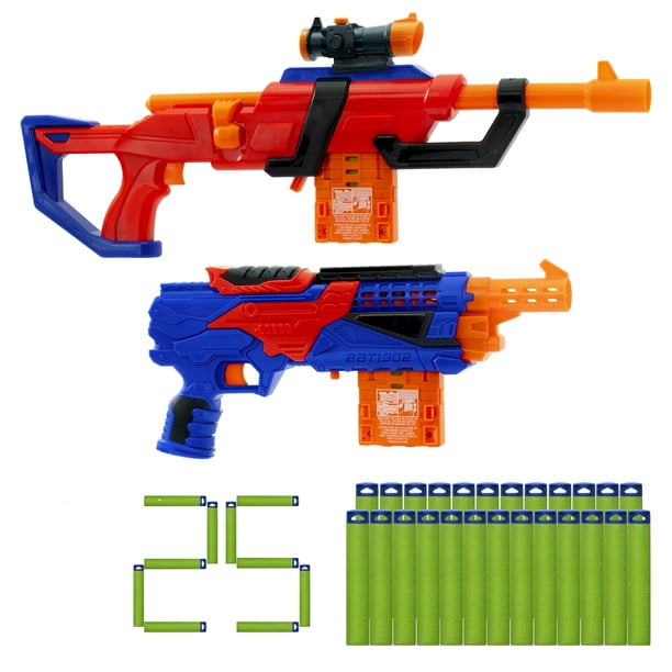 Adventure Force Arsenal Value Set, 2-Blaster Pack with Clip-Fed