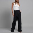 thumbnail image 1 of LSLJS Women's Sexy Pure Cotton Ribbed One Shoulder Hollowed Out Jumpsuit, 1 of 8