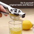 thumbnail image 4 of Manual Lemon Squeezer Stainless Steel Citrus Press Heat Resistant Lime Juicer with Silicone Handle, 4 of 9