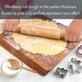 thumbnail image 4 of Wooden Holiday Time Rolling Pin, Natural Beechwood, 4 of 8