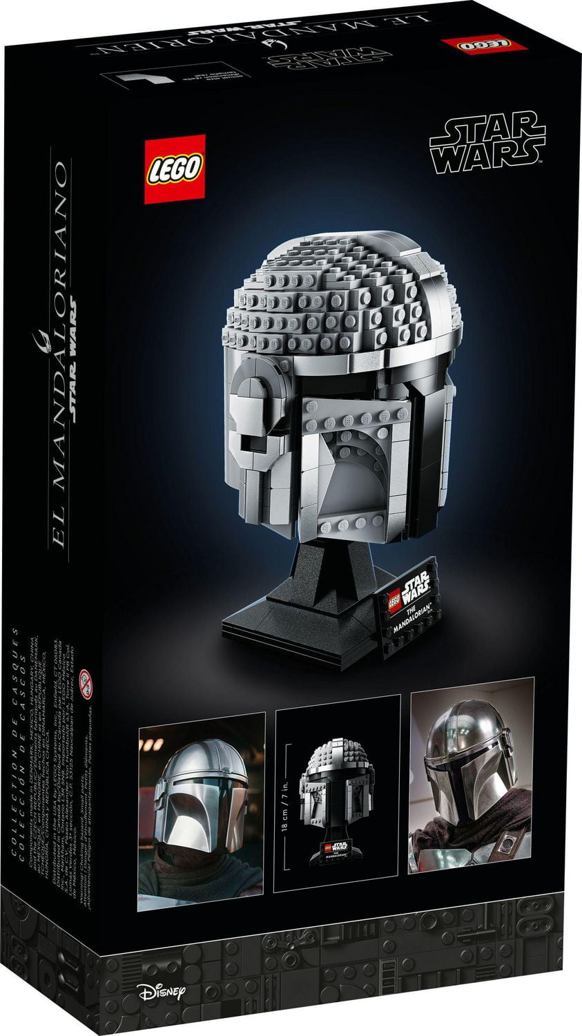 LEGO Star Wars The Mandalorian Helmet 75328 Toy Building Kit (584 Pieces)