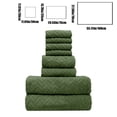 thumbnail image 4 of Sentmoon Bath Towel Set Eight Pieces Of Velvet Square Towel Towel Bath Towel Plain Household Bath Wash Face Wipe Dry Absorbent Soft Household Set Beach Towel Beach Towels, 4 of 7