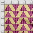 thumbnail image 1 of oneOone Georgette Viscose Fabric Stripe|Diamond & Triangle Geometric Print Fabric By Yard 42 Inch Wide, 1 of 4