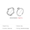 thumbnail image 3 of Up to 65% Off Irregular Ring Two-piece Index Finger Ring Personality Fashionable And Versatile Jewelry Necklace Rings Earring Jewelry on Clearance, 3 of 7