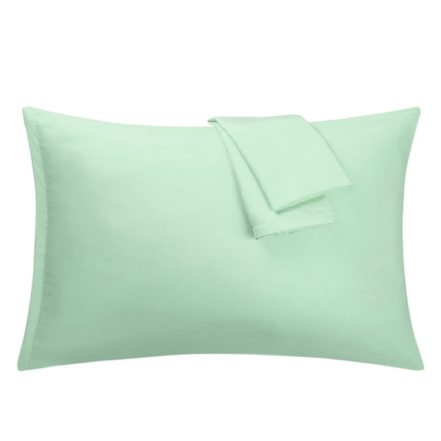 Spa Blue Pillowcases Soft Microfiber Pillow Case with Zipper King, 2 Pack