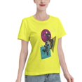 thumbnail image 2 of T-Shirt Basique à Manches Courtes pour Femmes Style de Rue Demon Slayer, 2 of 6