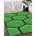 thumbnail image 3 of Ahgly Company Tapis d'Intérieur Lavables à la Machine, Carrés, Transitionnels, Verts, Tapis de Zone, 3 Pieds Carré, 3 of 7