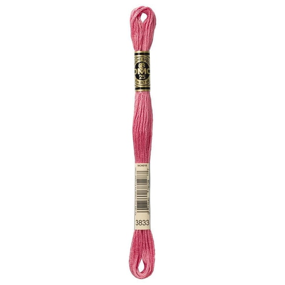 DMC Pink Cotton 6-Strand Embroidery Floss Skein, 8 m (8.7 yd)