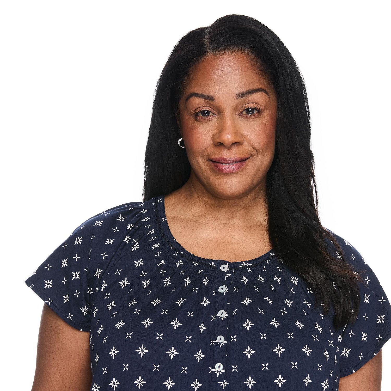 Chemise de nuit imprimée Iyla Plus pour femmes