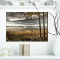 thumbnail image 2 of Designart Pier in Brown Lake Canvas Wall Art, 2 of 4