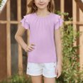 thumbnail image 5 of RXIRUCGD 2025 Vêtements d'Été pour Enfants Nouveaux T-Shirts d'Été pour Enfants Manches Raglan Manches Courtes T-Shirt Graphique Col Rond T-Shirt Filles Haut Décontracté, 5 of 5