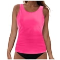 thumbnail image 1 of MIASHUI Ensemble de Tankini pour Femmes Haut de Bikini avec Short de Bain Tenue de Plage et de Piscine RD2,L, 1 of 5