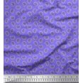 thumbnail image 1 of Soimoi Cotton Poplin Fabric Artistic Paisley Printed Fabric 1 Yard 56 Inch Wide, 1 of 3