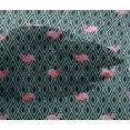 thumbnail image 3 of oneOone Viscose Chiffon Fabric Geometric & Flamingo Bird Decor Fabric Printed BTY 42 Inch Wide, 3 of 4