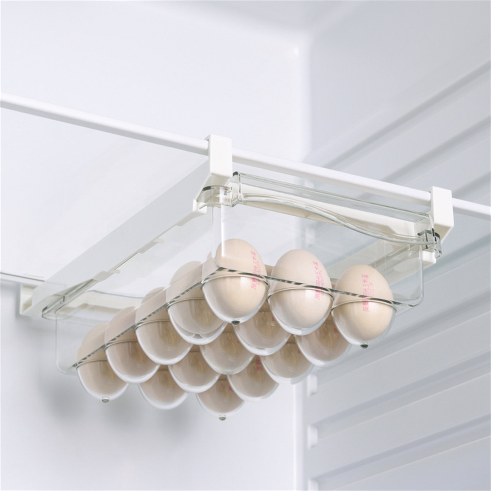 Bac de Rangement pour Œufs Bacs de Rangement pour Salle de Bain Bacs de Rangement Transparents Bac de Rangement Durable ABS Tiroir pour Animaux Design Transparent Grand Application Bac de Rangement pour Œufs avec Support
