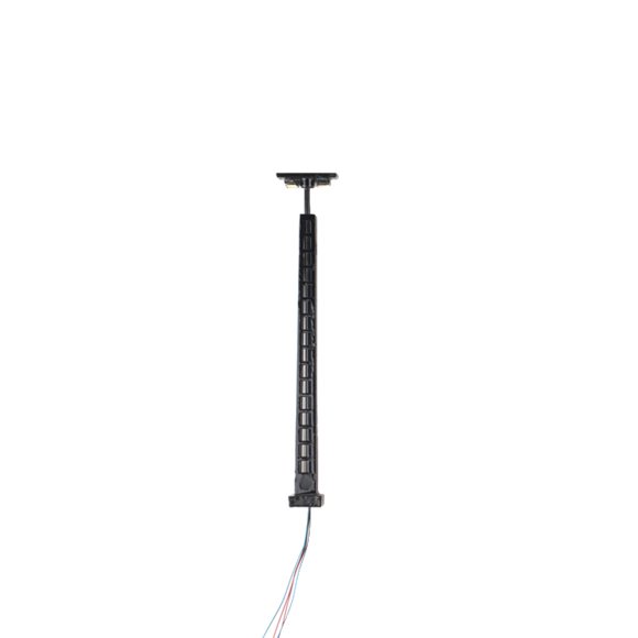 Ruiboury Model Railway Lamp Micro-Landscape Layout Props LED Lamppost Park Decoration Miniature Ladder Streetlights Crafts Black（Warm Light）