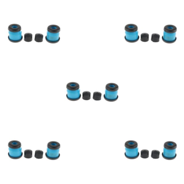 Decodeary Planche à Roulettes Reconstruire Kit Bagues Rondelles pour Pivot Tasses pour 2 Camions 3.25in Bleu 5 Pouces 5Set