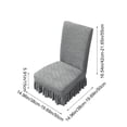 thumbnail image 3 of EGNMCR Home Decor, Short Skirt Home Chair Covers Cushion Backrest One Dining Chair Covers Universals Stool Covers Seat Covers Stretch Dining Table Chair Covers Cover Cover Flock Stools Cover Cover, 3 of 6
