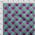 thumbnail image 3 of oneOone Tissu Polyester Lycra Rose Fuchsia Matériel de Robe Tropical Tissu Imprimé Tissu au Mètre 56 Pouces de Large, 3 of 5