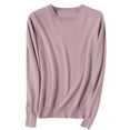 thumbnail image 1 of Timegard Womens Sweaters Crewneck Comfy Knit Pullover Fall Winter Casual Solid Color Long Sleeve Tops, 1 of 6