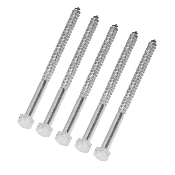 Hex Lag Screws, Durable DIN571 Standard 25PCS Wood Self Tapping Screw Neat Corrosion Resistance For Carpentry