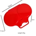 thumbnail image 4 of Fareti Food Grade Plastic Microwave Egg Poacher 2 Cavity Design Heat Resistant Perfect for Home Kitchen Breakfast, Red, 4 of 4