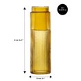 thumbnail image 4 of Brilliant - Striped Bedside Carafe and Tumbler Ensemble - Amber, 4 of 4
