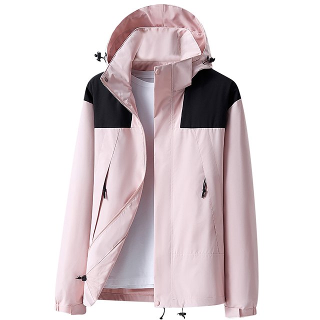 Pisexur Veste Coupe-Vent pour Homme Veste Décontractée Ample à Blocs de Couleur Sprinter d'Extérieur à Manches Longues à Capuche Veste Décontractée/veste Veste de Randonnée Homme Imperméable Manteau pour Homme Veste pour Homme