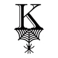 thumbnail image 4 of Spider Halloween Decoration Hang Tag Set with 26 Iron Letters 5.3 cm x 9 cm, Black Rope Included, 4 of 4