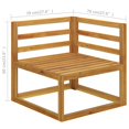 thumbnail image 4 of vidaXL 4 Piece Garden Lounge Set with Cushion Solid Acacia Wood, 4 of 5