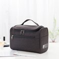 thumbnail image 2 of Extra Large Cosmetic Makeup Travel Wash Toiletry Bag Portable Organizer Handbag Navy, 2 of 3