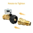 thumbnail image 3 of Propane Tank Adapter Converts POL to QCC1 Brass Propane Hose Adapter for All 1LB Propane BBQ Cylinders, 3 of 9