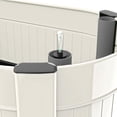 thumbnail image 2 of Permasteel Bac à jardin surélevé – Acier peint par poudrage, chambre écologique, roulettes, plateforme pour terre, intérieur et extérieur – Ivoire, 2 of 9