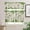 Luckydol6311, variant on St Patrick''s Shamrock 3 PCS Kitchen Curtain Valance and Tiers Set, Rod Pocket Small Half Tier Valances Window Curtains Panel, Vintage Spring Green Irish Clover 55"x36" (Set of 2 Tiers & Valance)