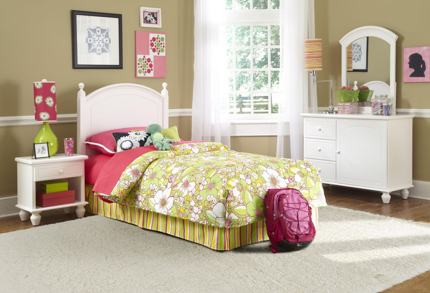 Tapis Shaggy Pastel blanc de 8 pi. x 10 pi.